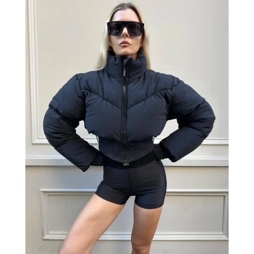 Alo Yoga Main Act Corset Puffer Black M - Picture 13 of 16
